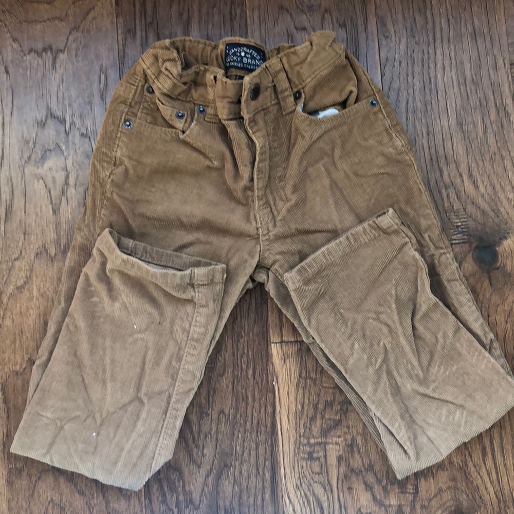 Lucky brand size six brown corduroy boy’s pants